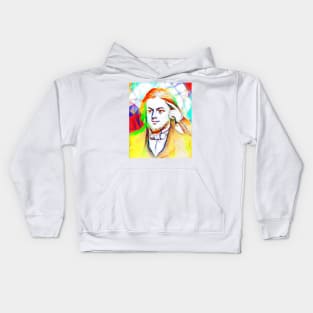 Rufus Wilmot Griswold Colourful Portrait | Rufus Wilmot Griswold Artwork 11 Kids Hoodie